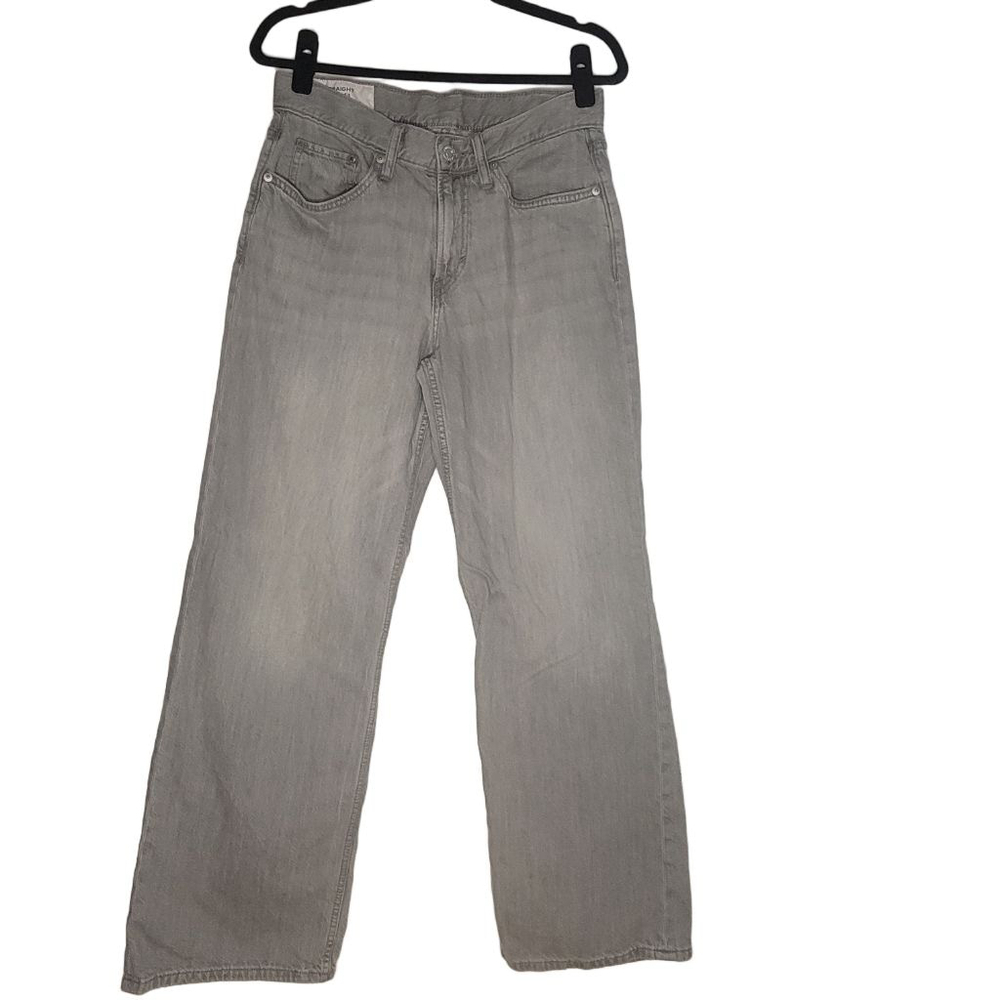 H&M Grey Straight Leg Loose Fit Jeans Size 29